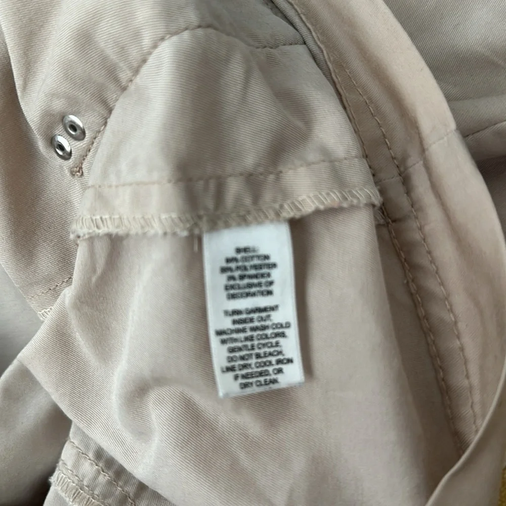 White House, black market, beige cotton blend jacket size 6 - Picture 10 of 11